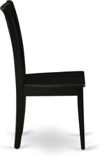 East West Furniture CLC-BLK-W Clarksville Dining Chairs - Image 6
