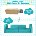 Modular Kids Play Couch for Toddlers 1-3, Toddler Couches That Fold Out - Image 8