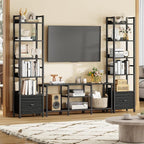 Furologee Book Shelf Set of 2, 6 Tier Tall Shelf - Image 2
