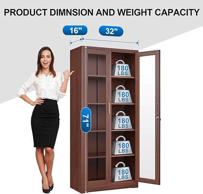 Polup Glass Display Cabinet, Display Case - Image 8