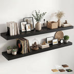 12 inch Deep Floating Shelves for Wall, 72 inch Wide Engineered Wood Wall by Venusmiles