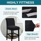 Turquoize Bar Stool Covers 4 Pack Bar Stool Covers - Image 4