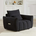 Antetek 35" Modern Accent Single Sofa Chair, Comfy Deep Seat Teddy Living Room by Antetek