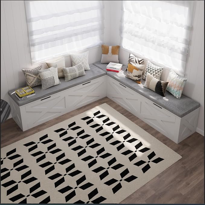 Bobve L-Shape Storage Bench - Image 3