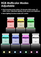 Turosur LED Night Stand with Gun Drawer, Smart Nightstand with Hidden Charging - Image 6