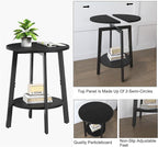sthmec Side Table, Small Round End Table - Image 4