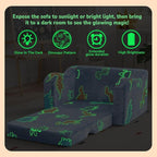 MeMoreCool Glowing Dinosaur Kids Chair, Glow-in-the-Dark Kids Couch - Image 4