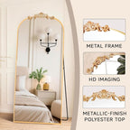 MISSDAY Vintage Baroque Full Length Mirror, Full Metal Frame Stand Up Retro - Image 3