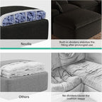 Novilla 104.3" Modular Cloud Couch, Modern Sectional Sofa - Image 11