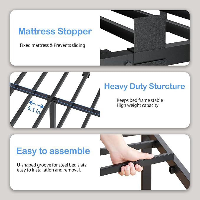 ROIL 4 inch Twin Bed Frames - Image 4