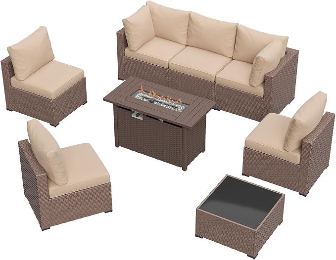 Aoxun 8 Piece Patio Furniture Set - Image 7