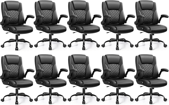 Leather Office Chair, PU Home Computer Desk Chairs by BrickAttic