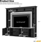 Merax Modern 4 Piece Entertainment Wall Unit - Image 2