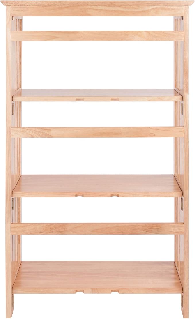 Winsome Mission Beech Wood 4-Tier Shelf - Image 6