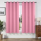 Joydeco Blackout Curtains 63 Inchs Long 52 Wide Black Out Curtains 2 Panels by JOYDECO