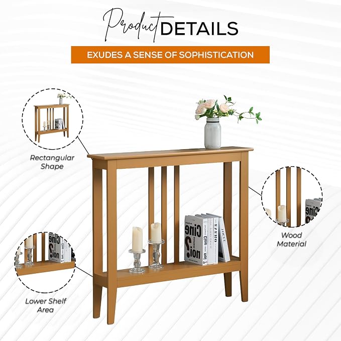 Kings Brand Furniture Narrow Console Table - Image 3