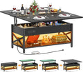 Aheaplus Coffee Table Lift Top Multi-Function Coffee Table Converts to Dining by Aheaplus