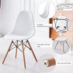 5-Piece Round Dining Table Set, Small 31.5" Kitchen Table Chairs Set of 4 Space - Image 5