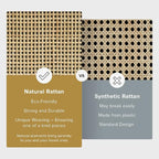 mopio Haylee Rattan Side Table, Small Accent Tables - Image 3