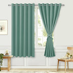 Blackout Curtains for Bedroom, Sage Green, 70 x 63 Inch, 2 Panels | Thermal - Image 8
