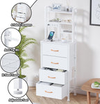 Furnulem Tall Night Stand, 52.1 Inch LED Nightstand - Image 7