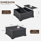 JXQTLINGMU 36" Lift Top Coffee Table - Image 2