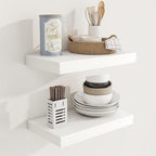 Acovy 16 Inch Floating Shelves, 9.3" Deep Floating Shelf Wall Mounted, Rustic by Acovy