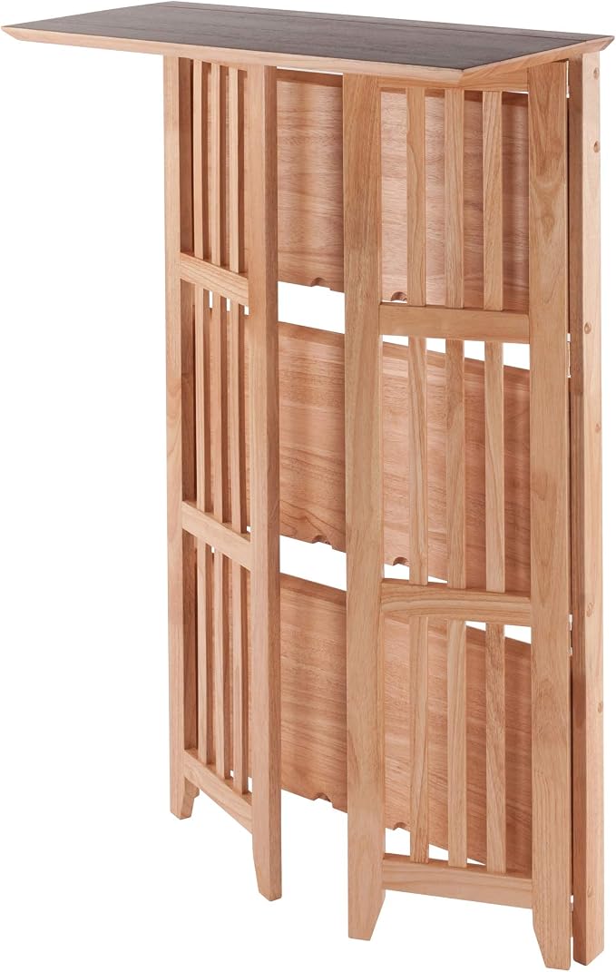 Winsome Mission Beech Wood 4-Tier Shelf - Image 10