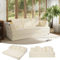 COMAX Futon Sofa Bed Queen, 4 in 1 Folding Boneless Sleeper Corduroy Couch by COMAX