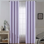 Yakamok Room Darkening Curtains 52x90 inch Length Lilac-Living Room | 2 panels by Yakamok