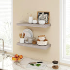 Acovy 24 Inch Floating Shelves, 9.3" Deep Floating Shelf Wall Mounted, Rustic - Image 2