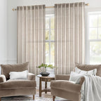 MIULEE Natural Linen Curtains 52x45 Inch Length - Image 2