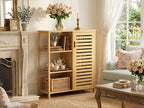 HITNET Bathroom Floor Cabinet, Bamboo Storage Cabinet - Image 2
