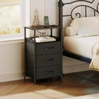 JARHETUN Nightstand Set of 2, Night Stands - Image 2