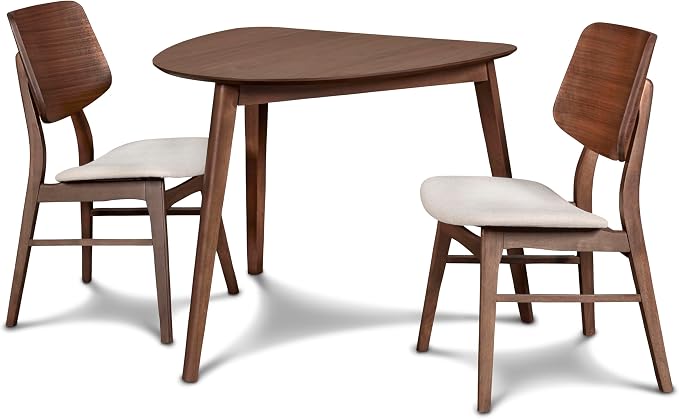 New Classic Furniture Mid-Century Modern Oscar Corner Table 3-Piece Dining Set by NewClassicFurniture