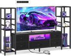 Casaottima TV Stand for 40/50/55 Inch TV, Low-Profile Entertainment Center by Casaottima