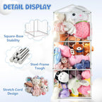 NomNest Stuffed Animal Storage Zoo, Large Metal Plushies Organizer, Heavy Duty - Image 3