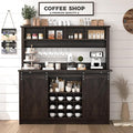 4ever2buy Farmhouse Coffee Bar Cabinet by 4ever2buy