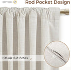 INOVADAY 100% Blackout Linen Curtains - Image 4