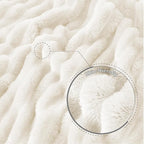 Exclusivo Mezcla Striped California King Size Fleece Blanket - Image 6