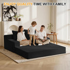 Erament Loveseat Boneless Convertible Sofa Bed, Folding Floor Futon Sleeper - Image 8