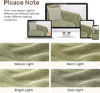 2 Pieces Sectional Couch Covers L Shaped Cover XXXL Light Sage | Thick Washable - Image 8