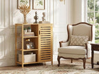 HITNET Bathroom Floor Cabinet, Bamboo Storage Cabinet - Image 4