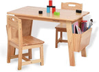 Kids Solid Wood Table and 2 Chair Set by KRAND
