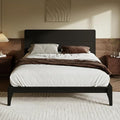 Merax Full Size Bamboo Platform Bed, Mid-Century Modern Bed Frame by Merax