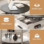 FABATO Round Lift Top Coffee Table - Image 5