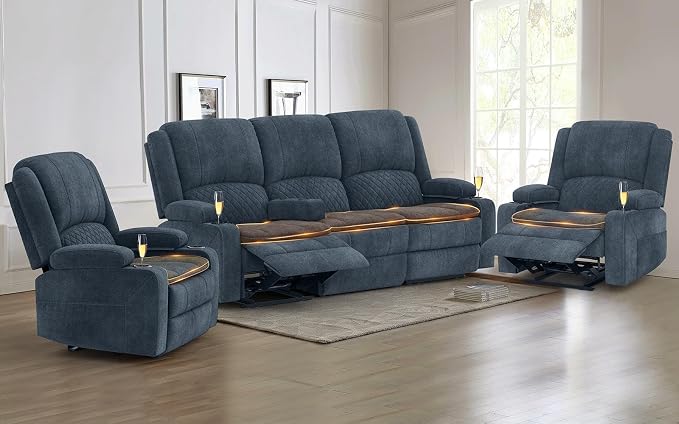 Yolsali 3 Seater Recliner Sofa Set by SavortheHappyMoments