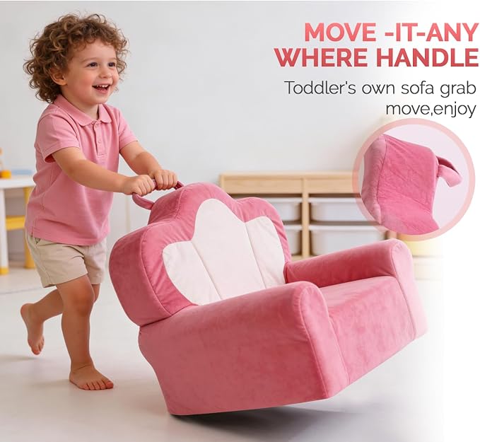 Snuggly Toddler Chair, Soft Kids Sofa - Image 5