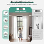 QDWIS 2 Pack Antique White Curtain Rods - Image 3