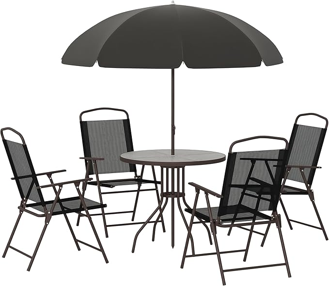 Outsunny 6 Piece Patio Dining Set by Outsunny